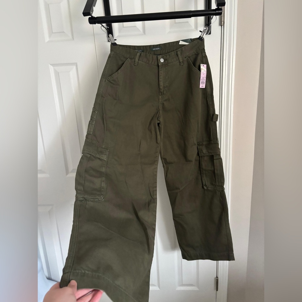 Olive Green Cargo Pants - Picture 2 of 12